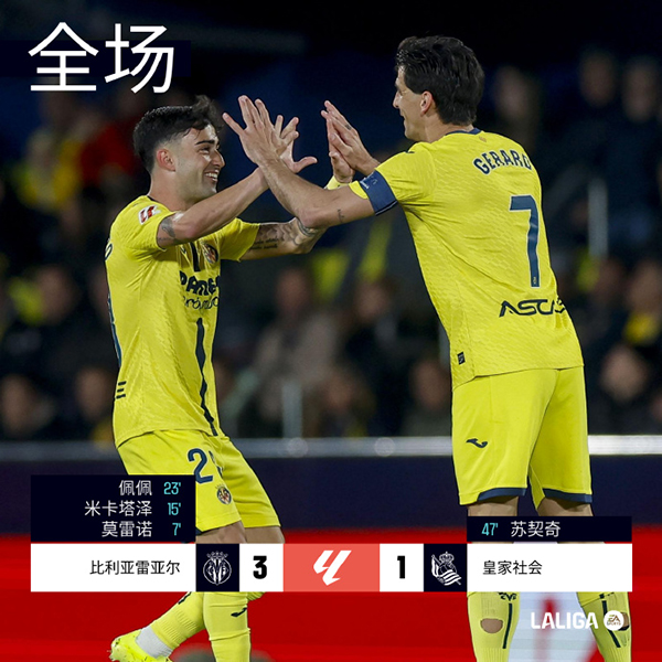 03月21日 西甲第29轮 比利亚雷亚尔vs皇家社会 全场录像回放